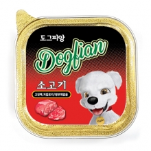 도그피앙 사각캔 소고기 100g (박스/12개입)