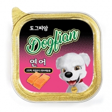 도그피앙 사각캔 연어 100g (박스/12개입)