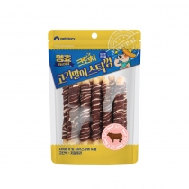 멍쵸 크런치 고기말이스틱껌 소고기 200g