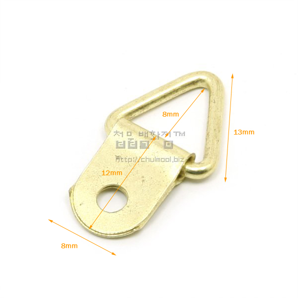 액자고리 삼각 소 골드(8*22mm)
