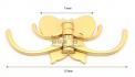 나비 회전 옷걸이 골드 무광