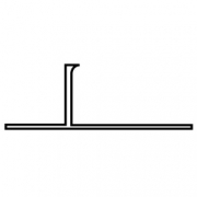 T자 매지몰딩(마이너스몰딩/재료분리대/코너비드/석고몰딩/메지몰딩) 10T 3,000mm 화이트