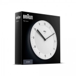 BRAUN 무소음 벽시계 아날로그 클래식 레트로 BC06W 화이트 20cm