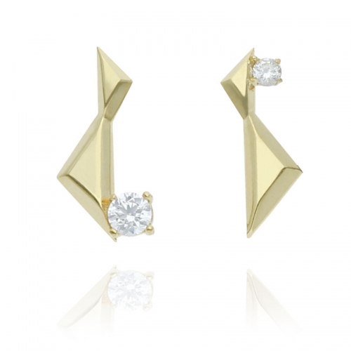 N.half Angled Earrings