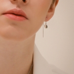 Half Onyx Earrings