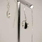 Half Onyx Earrings