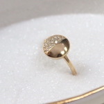 Half - Shining 14K Gold Ring