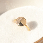 Half - Shining 14K Gold Ring