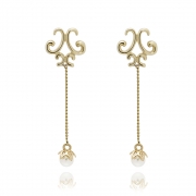 Waltz in illumination Pearl Earrings