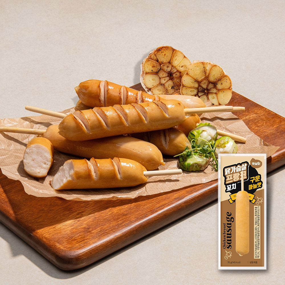 닭가슴살 프랑크 꼬치 구운마늘맛 70g