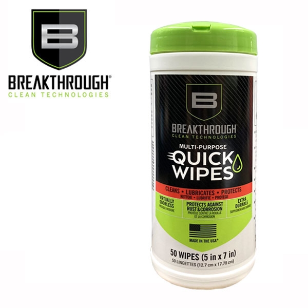 브랙스루 올인원-클리너, 윤활제, 및 보호제 청소 티슈형 50개입