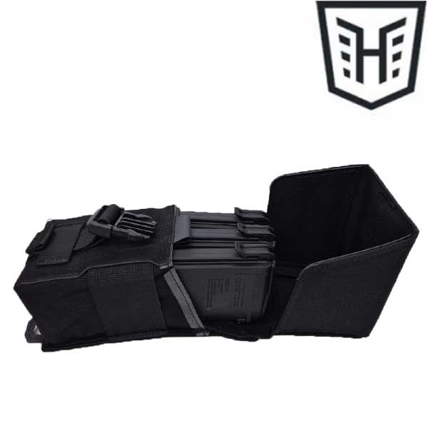 후사르 랩 R 트리플 파우치 (검정)