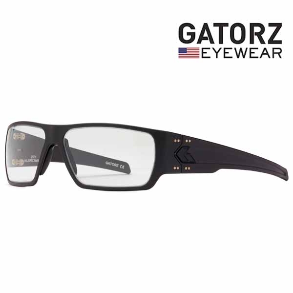 가토즈 스펙터 아시안핏 밀스펙 발리스틱 검정 프레임 검정 로고 클리어 렌즈