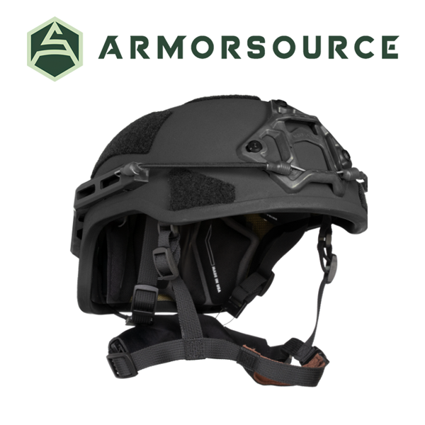 [아머소스] AIRE-EX 소총탄 방탄헬멧 하이컷 (검정,탄색)