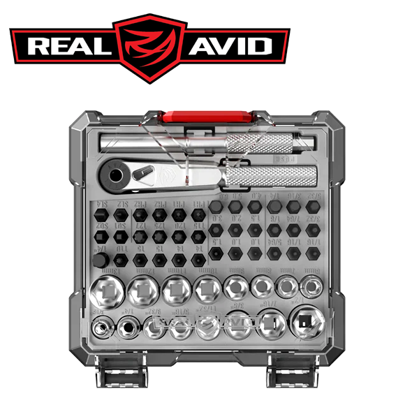 리얼어비드 X3 드라이버 52피스 소켓 & 총기 정비 비트 세트