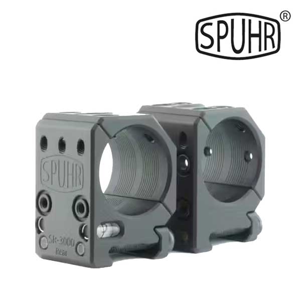 [SPUHR] 스푸어 SR-3000 30mm 0 MIL/MOA 1인치 스코프 링 (2개 세트)