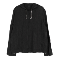 MAX MARA WEEKEND linen 90% hooded zip-up jacket