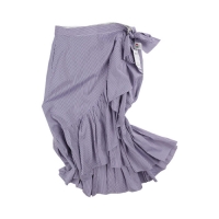 THOMAS MASON Striped Wrap Skirt