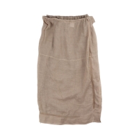 ISSEY MIYAKE PERMANENTE Banding Linen Skirt Set