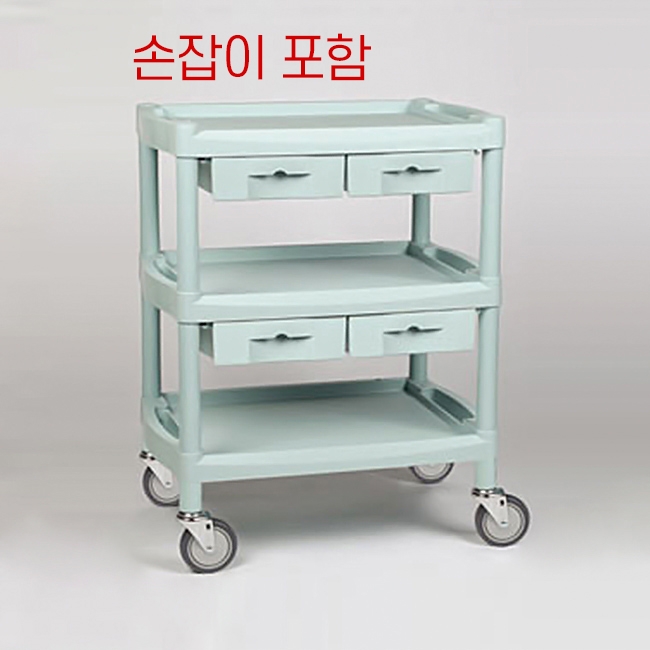 [K19408] [드레싱카] NEW UTILITY CARTS Y-201K [655X455X830 B：200/195 I：525X400] 손잡이포함