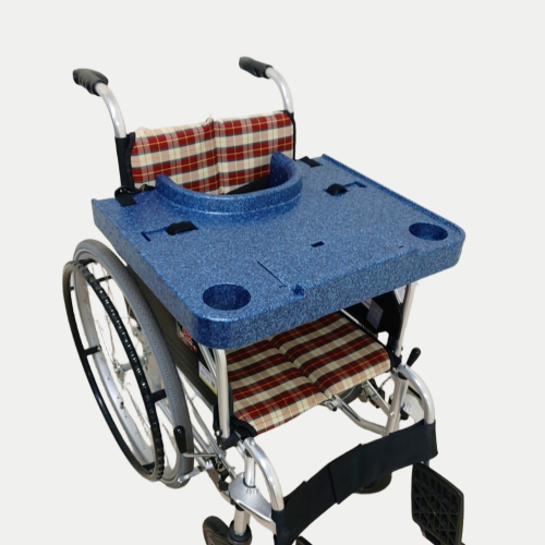 마마품 초경량 기능성 휠체어 테이블 - 소형(블루, 어린이용)