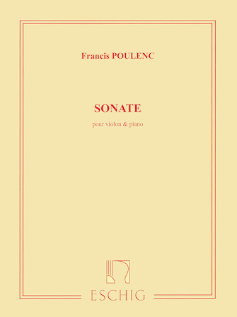 절판: Poulenc : Sonate for Violin and Piano
