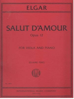 Salut d'amour, Opus 12, for Viola and Piano (FINE, Elaine)
