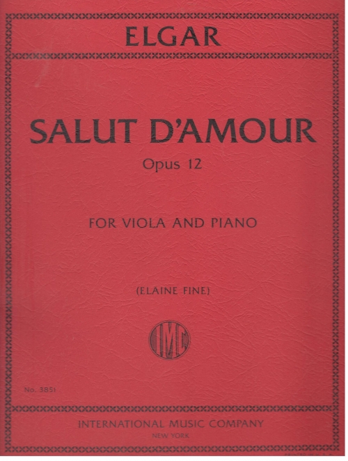 Salut d'amour, Opus 12, for Viola and Piano (FINE, Elaine)