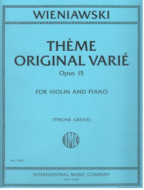 Theme original varie, Op. 15 (GREIVE, Tyrone)