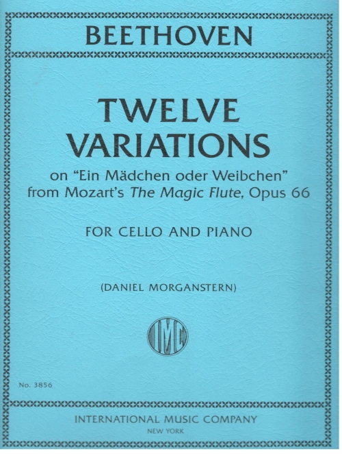 Twelve Variations on "Ein Madchen oder Weibchen" from Mozart's "The Magic Flute", Op. 66 (MORGANSTERN, Daniel)