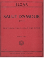 Salut d'amour, Opus 12, for Violin, Viola, Cello and Piano (FINE, Elaine)