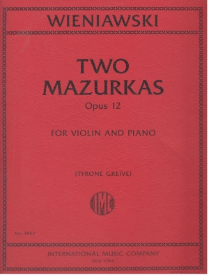 Two Mazurkas, Op. 12 (GREIVE, Tyrone)