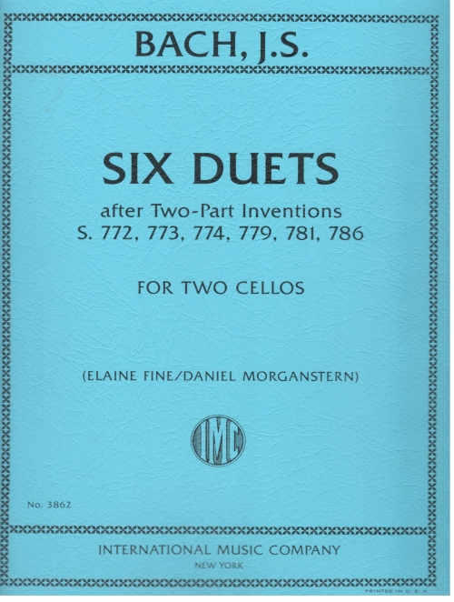 Six Duets, after Two-Part Inventions, S. 772, 773, 774, 779, 781, 786 (CONUS, Julius , MORGANSTERN, Daniel, FINE, Elaine)