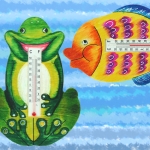 반제품 온도계 개구리/물고기 선택