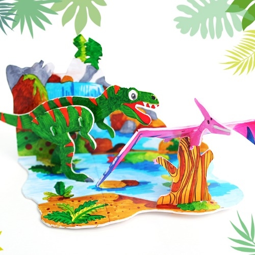 [만들기] 3D 종이공룡 조립퍼즐