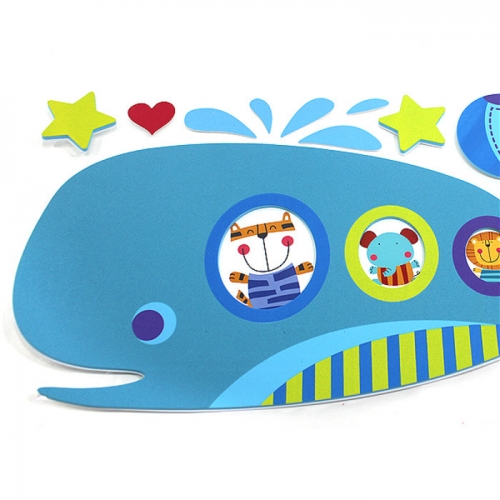 EVA점착식 아이방 꾸미기 데코 스티커[고래] 환경구성 생일선물 액자