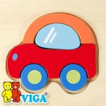 [VIGA] 베이비 자동차 퍼즐 오감놀이 원목교구 퍼즐놀이