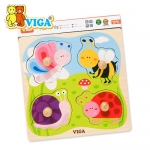 [VIGA] 베베 곤충 꼭지퍼즐 오감놀이 원목교구 퍼즐놀이