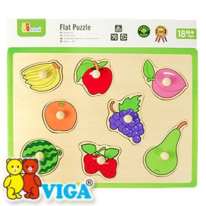 [VIGA] 과일 꼭지퍼즐 오감놀이 원목교구 퍼즐놀이