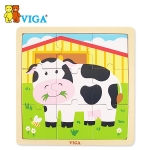 [VIGA] 9피스퍼즐 - 젖소 오감놀이 원목교구 퍼즐놀이
