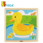 [VIGA] 9피스퍼즐 - 오리 오감놀이 원목교구 퍼즐놀이