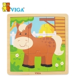 [VIGA] 9피스퍼즐 - 말 오감놀이 원목교구 퍼즐놀이
