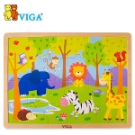 [VIGA] 24피스퍼즐 - 동물 오감놀이 원목교구 퍼즐놀이