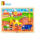 [VIGA] 24피스퍼즐 - 중장비 오감놀이 원목교구 퍼즐놀이