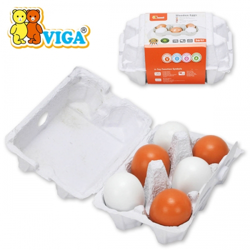[VIGA] 모형 계란 6Pcs 학습교구 역할놀이 주방완구