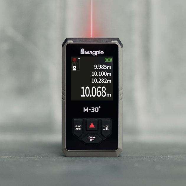 [국산] M-30+ 맥파이 방진방수 초소형 레이저 줄자 거리측정기 레이저자