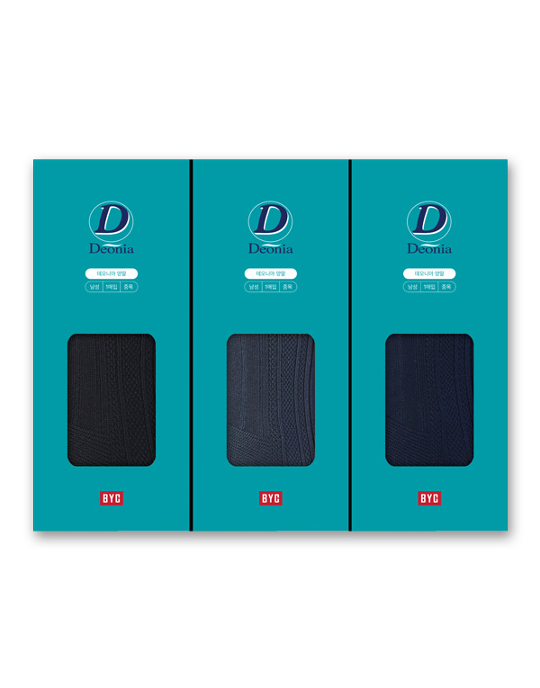 데오니아-남중목양말(3매)[SMS3083]