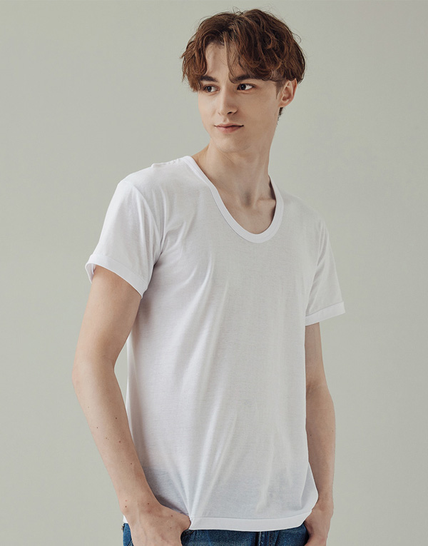 백색 3매입 반팔런닝[OEW0010]