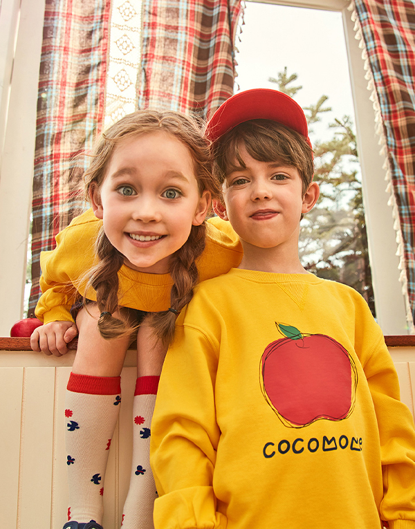 코코모메<BR/>네크라인맨투맨[CCM2002]