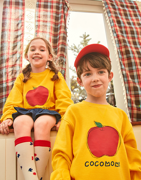 코코모메<BR/>네크라인맨투맨[CCM2002]